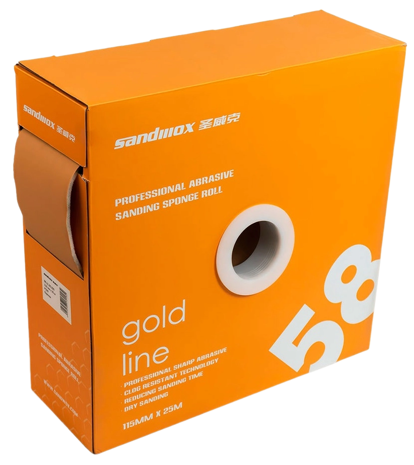 Губки шлифовальные Sandwox 58 115мм х 25м P500