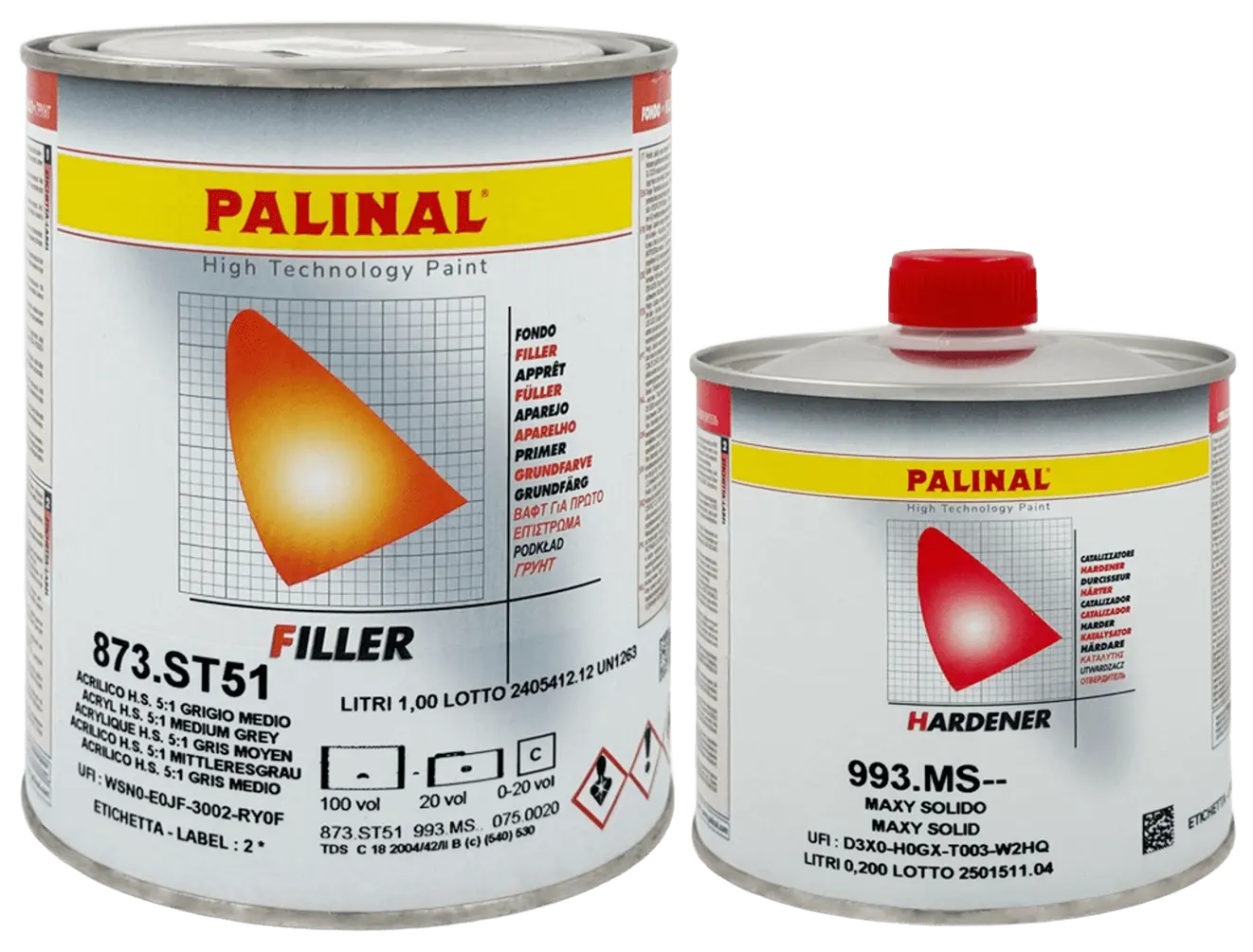 Грунт Palinal 873 1л + 0.2л Grey (K51)