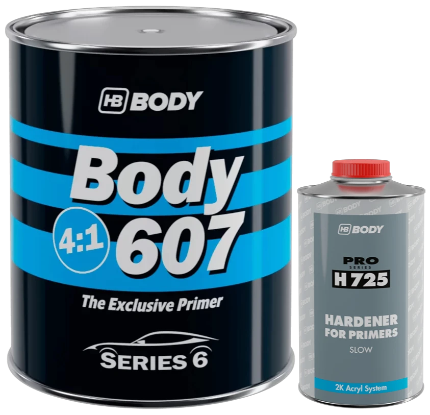 Грунт акриловый Body 607 UHS 0.8л + 0.25л (H725) Grey