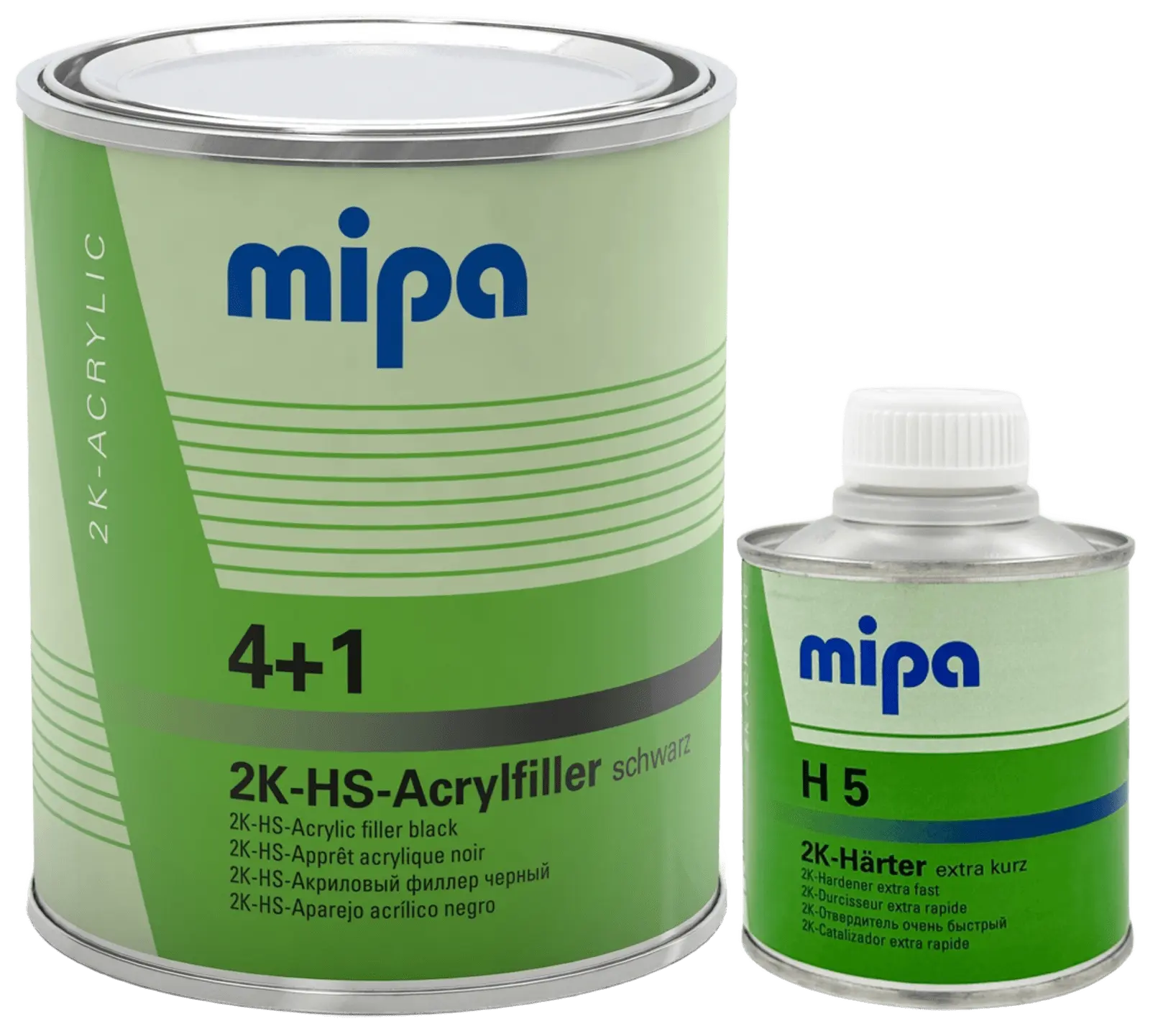 Грунт акриловый Mipa 4+1 HS 1л + 0.25л Black