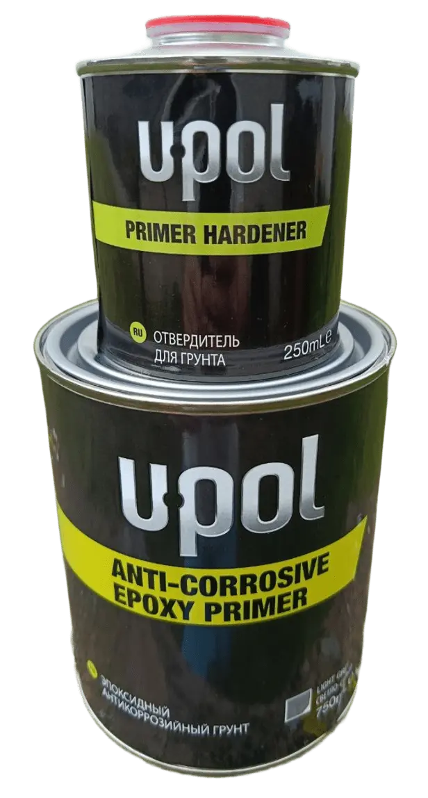 Грунт эпоксидный upol 2K 0.75л + 0.25л Grey (REP/1)