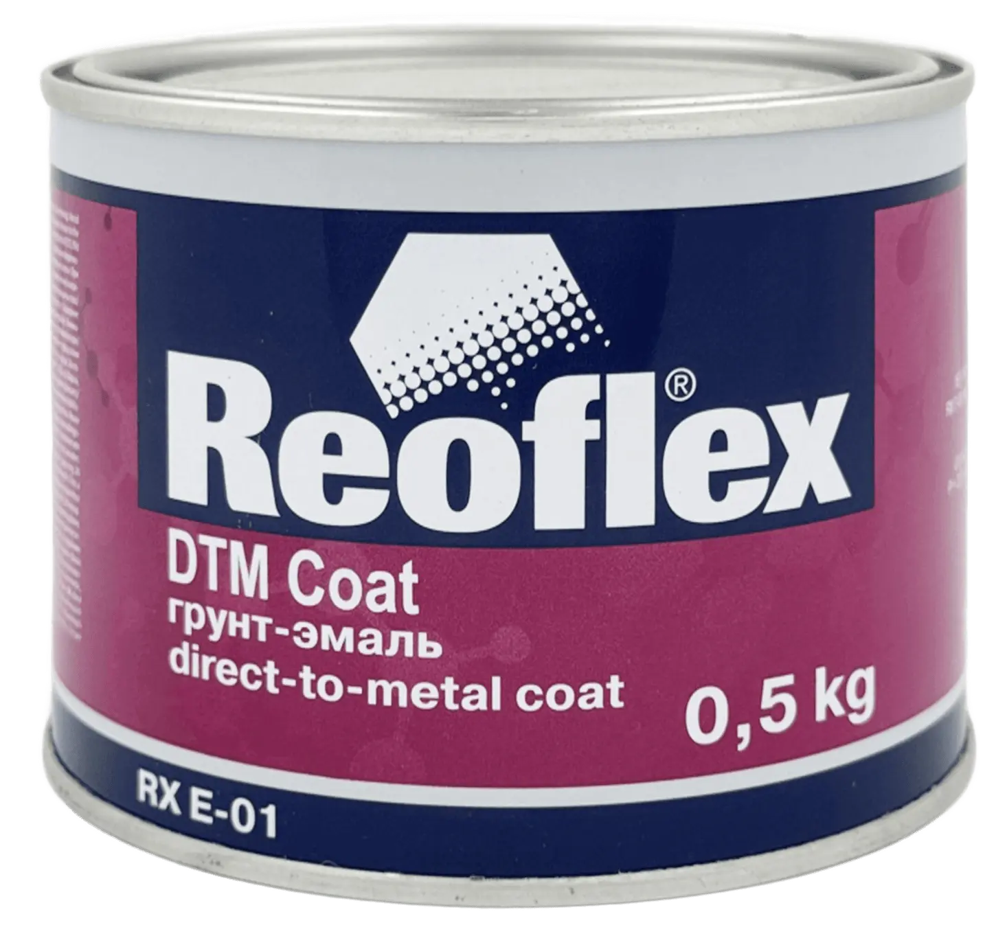 Краска Reoflex DTM Coat 0.5л Black Mat