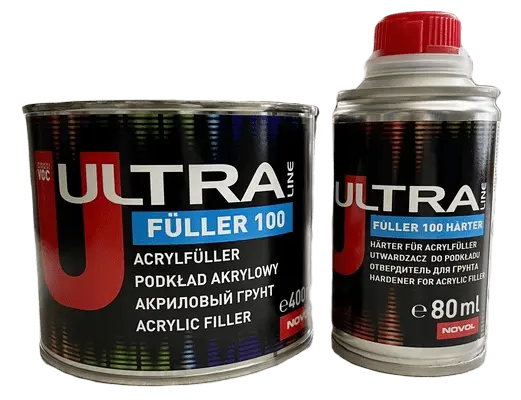 Грунт Ultra Fuller 100 0.4L + 0.08L Grey