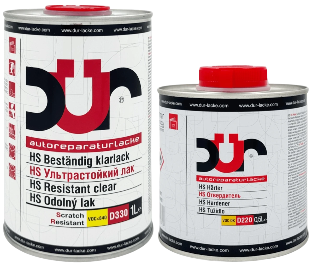 Лак Dur D330 HS 1л + 0.5л