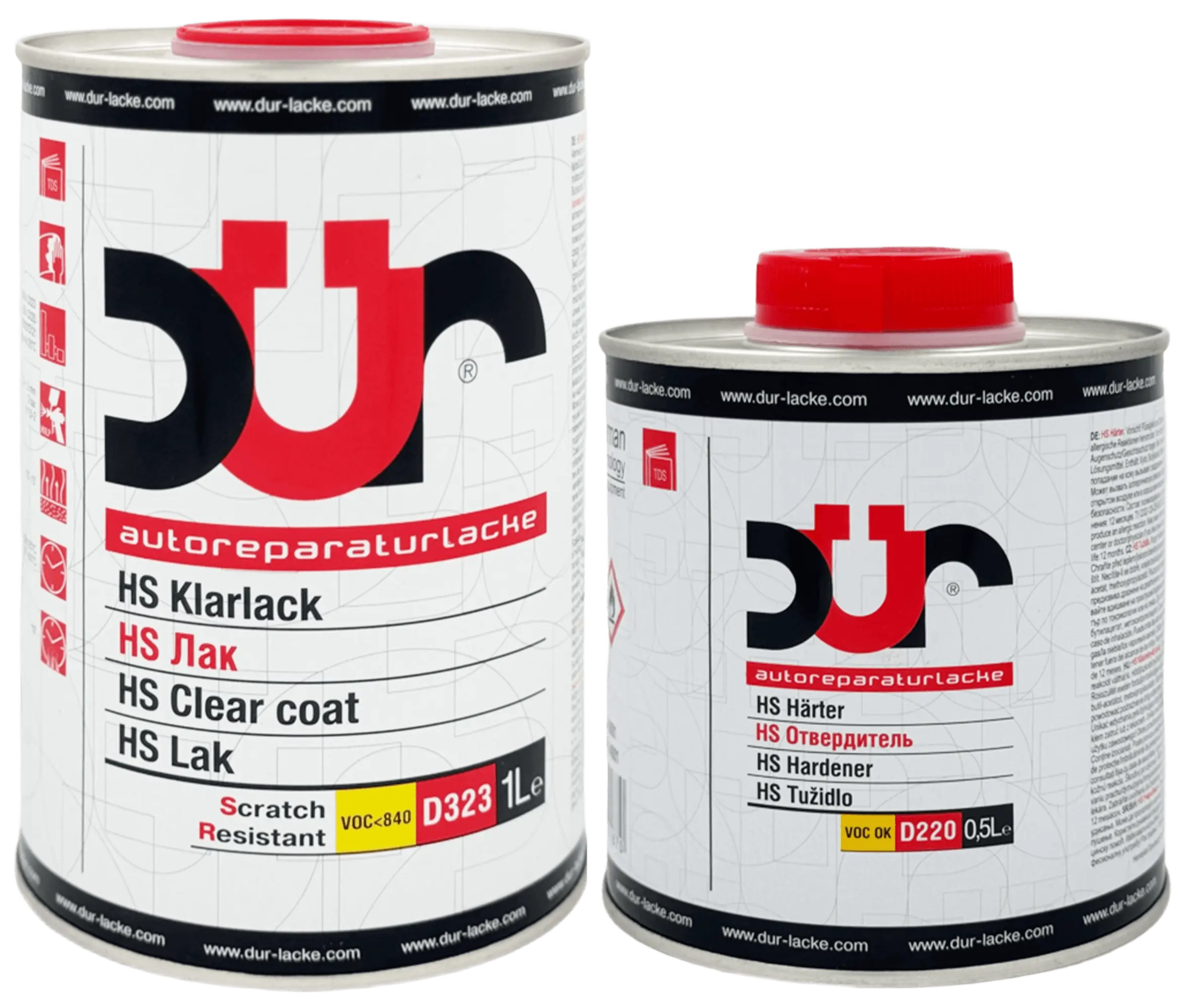 Лак Dur D323 HS 1л + 0.5л