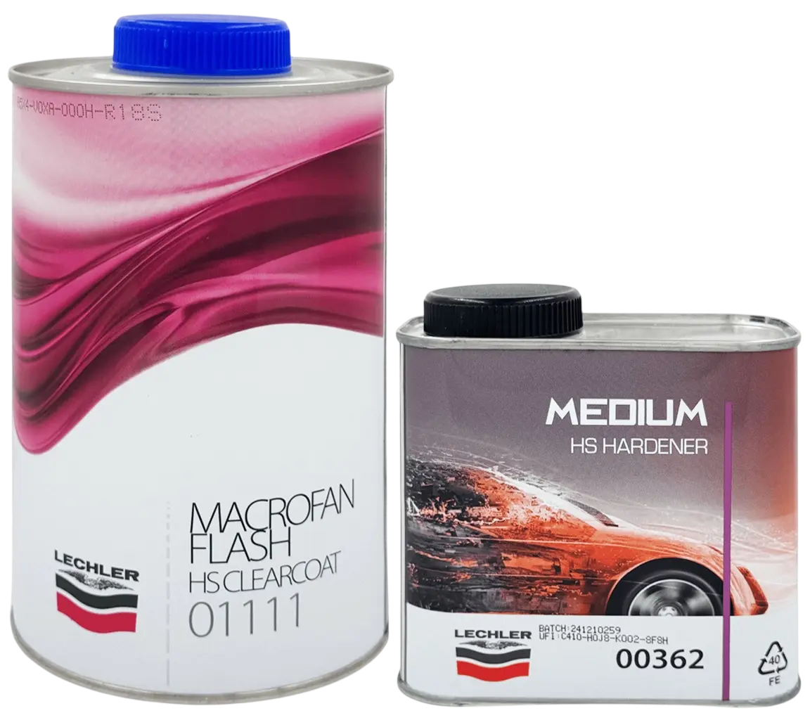 Лак Lechler 01111 MacroFan Flash HS 1л + 0.5л