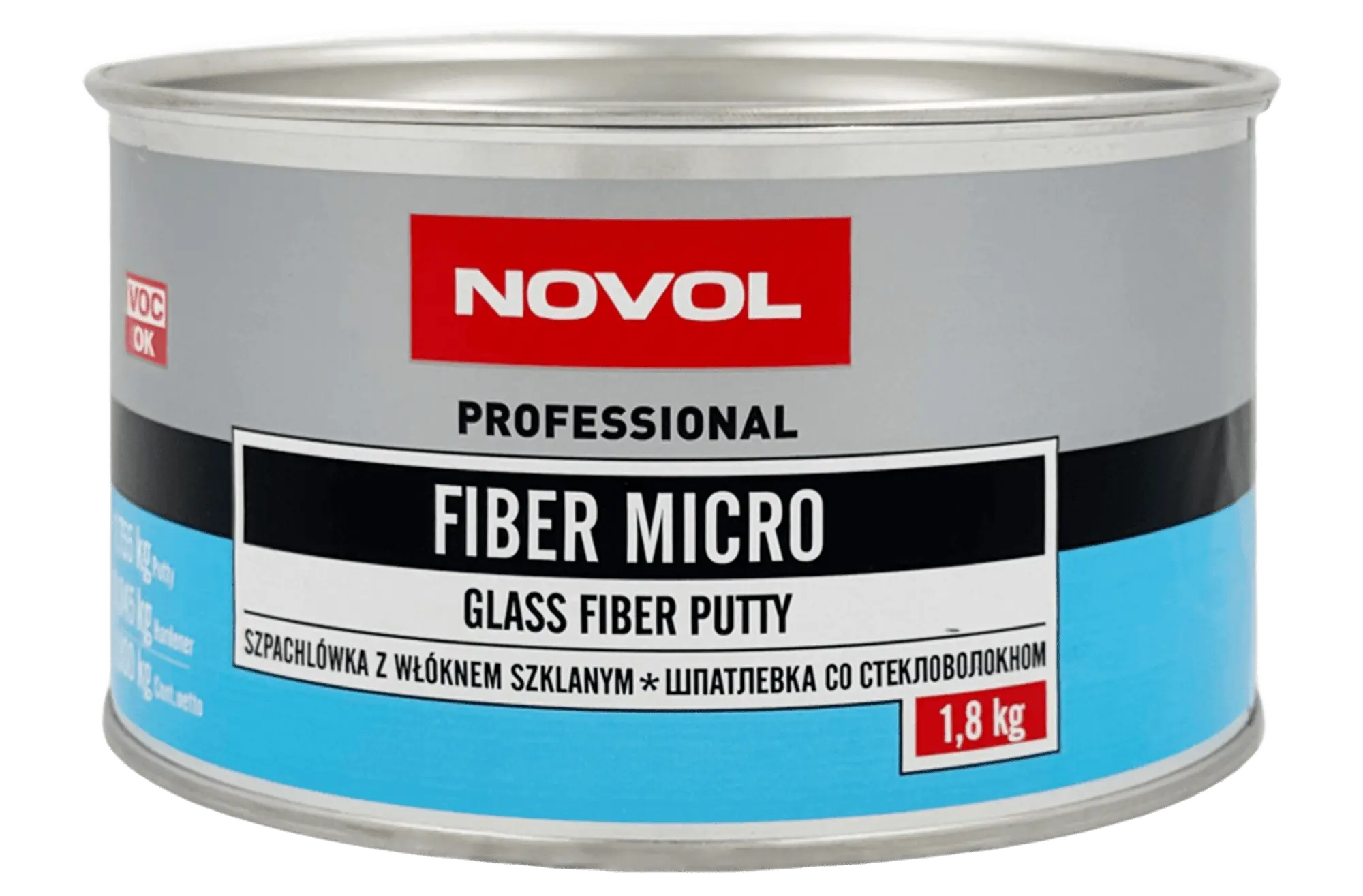 Шпатлёвка Novol Fiber Micro 1.8кг